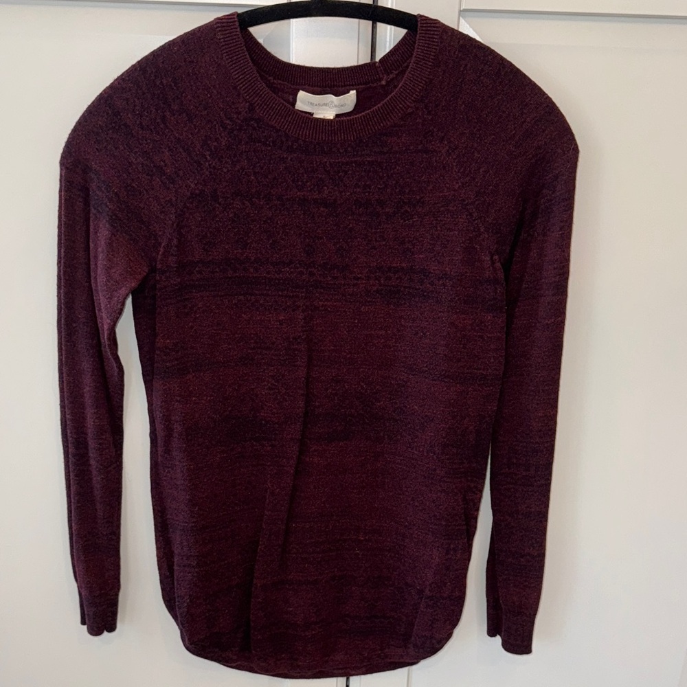 Women’s Burgundy Sweater